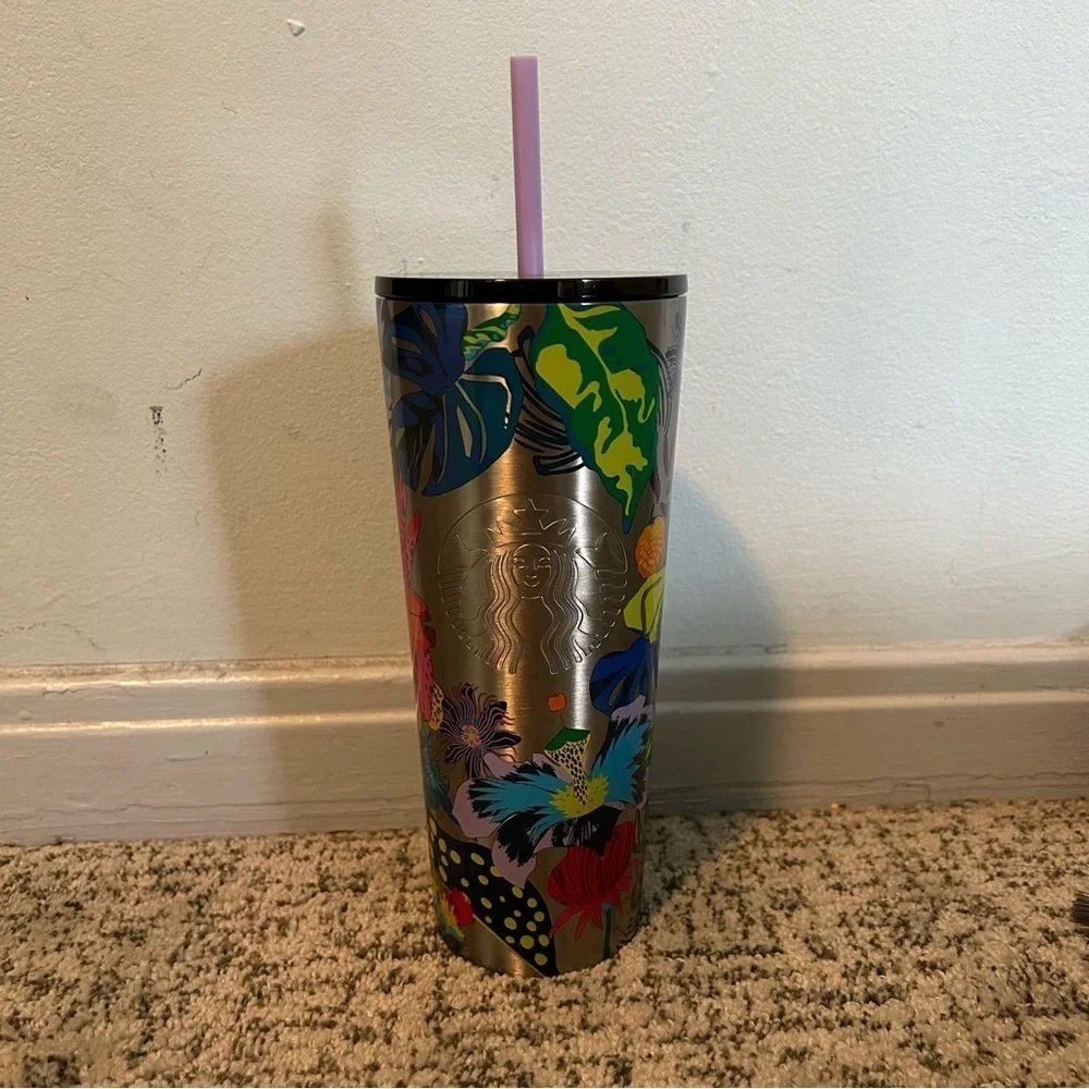 NWT Starbucks Summer 2023 Immersive Floral Stainless Steel Tumbler